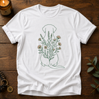 Flowers Dog Back T-Shirt
