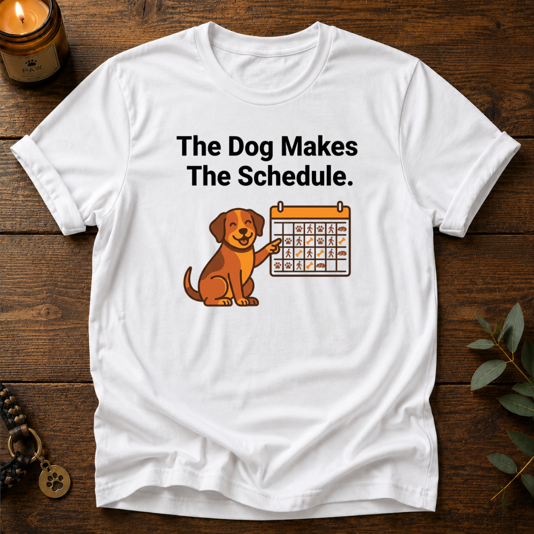 Dog Makes Schedule T-Shirt