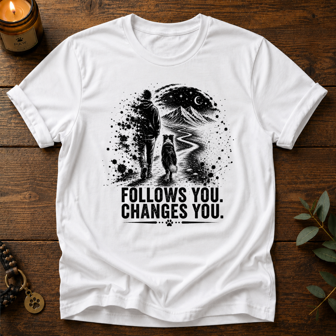Follows You Border Collie T-Shirt