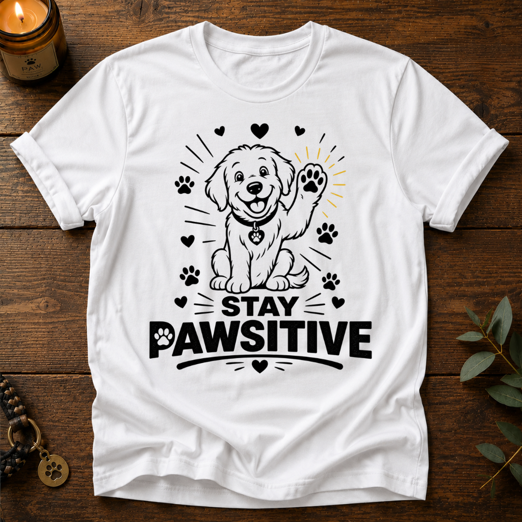 Stay Pawsitive T-Shirt
